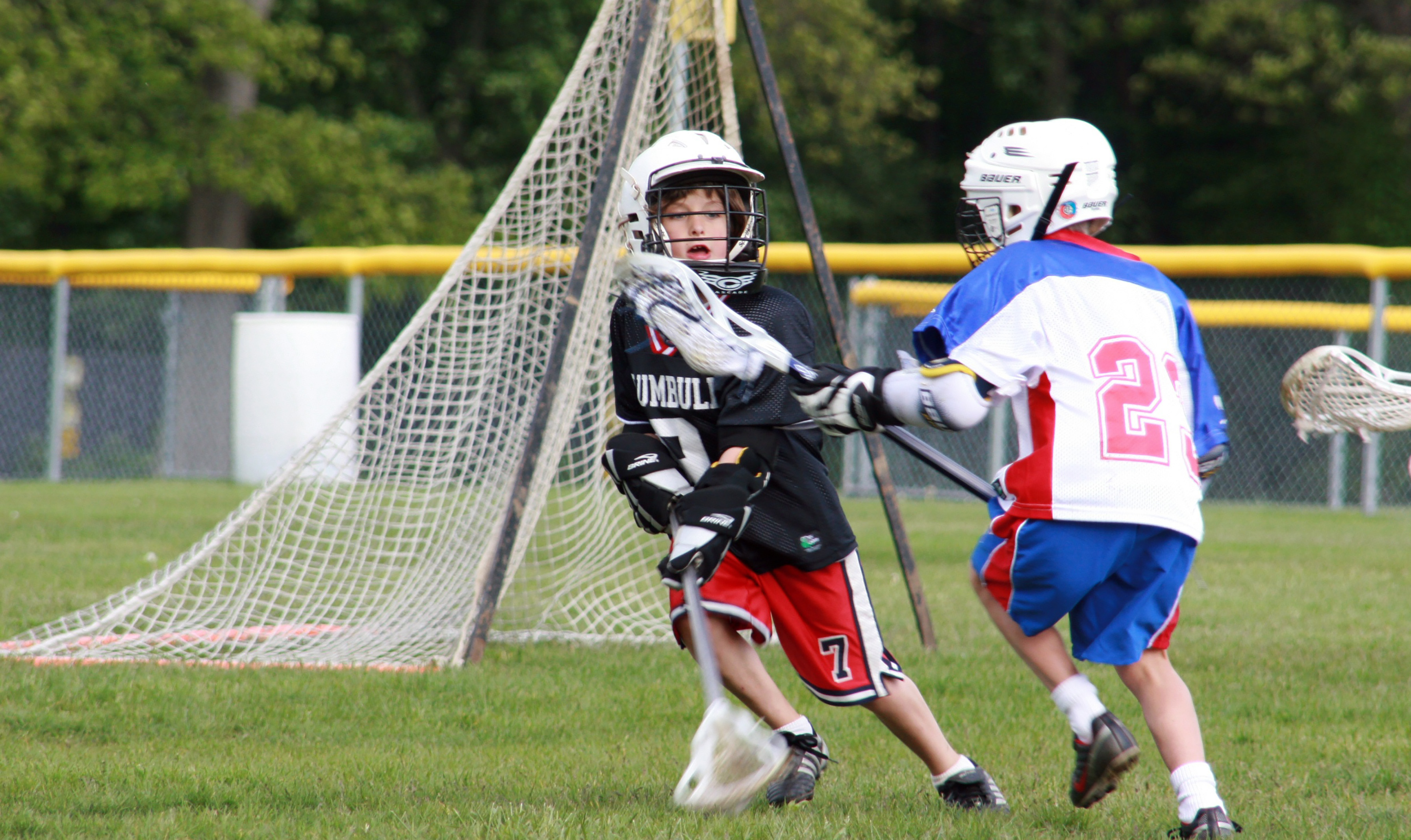 young lacrosse player