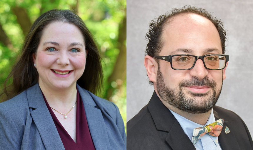 From left to right: Nicole Doherty and Khaled El-Nemr