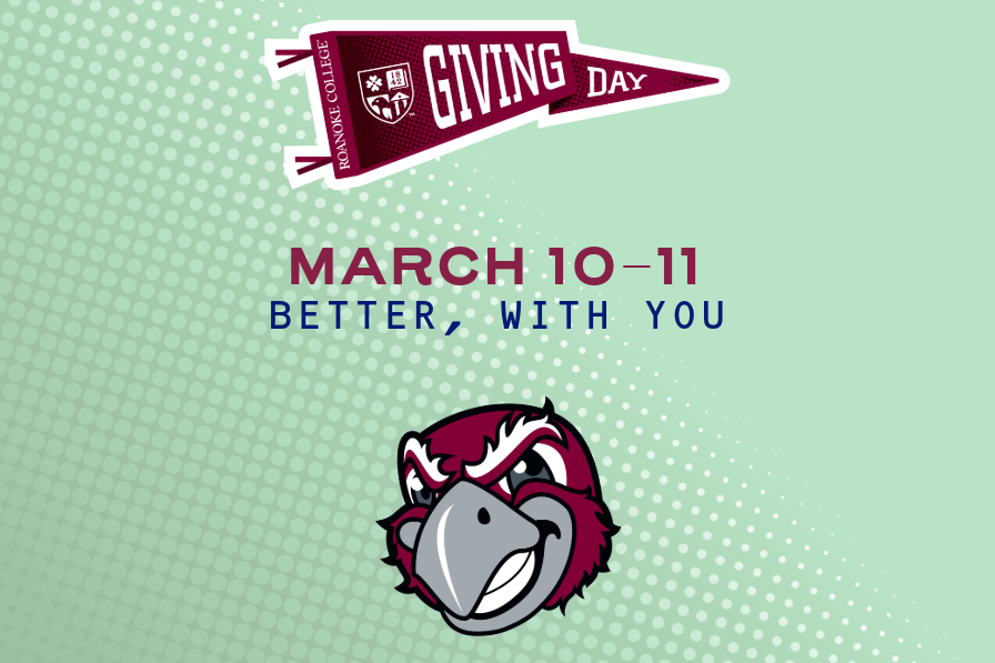 Giving Day graphic with green background