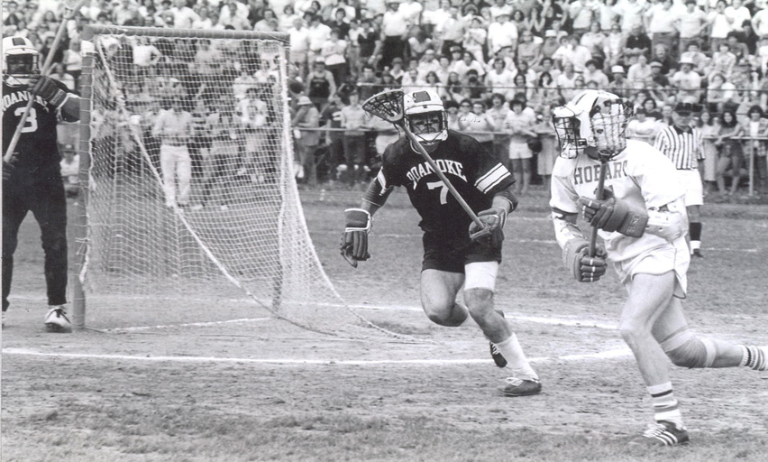 Bpb Rotanz '78 (No. 7) during the 1978 national championship game against Hobart College.