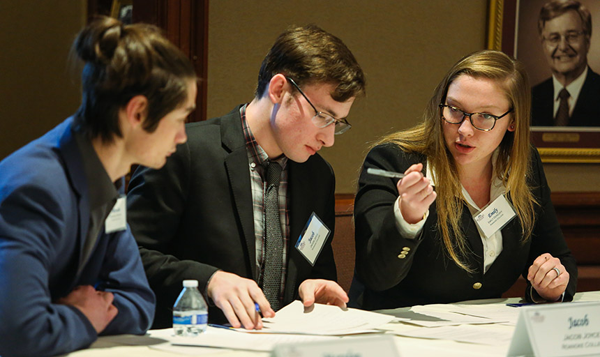 Ethics Bowl team members