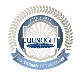 the logo for top producers of fulbright students
