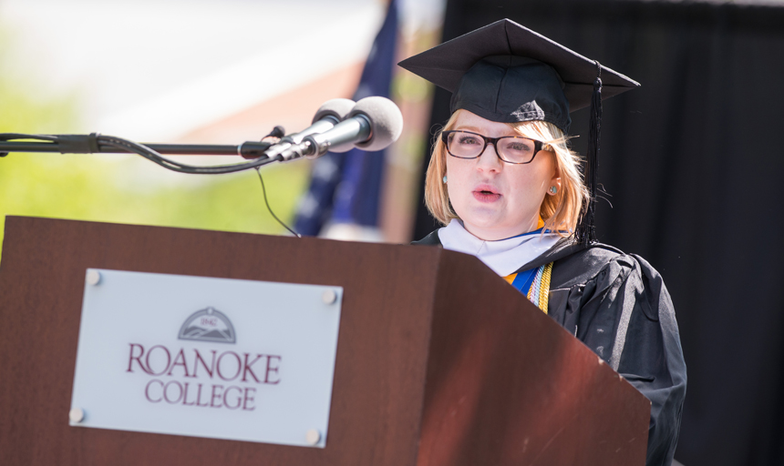 Women's equality message resonates at Roanoke Commencement news image