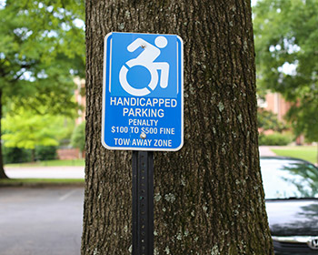 handicap parking sign