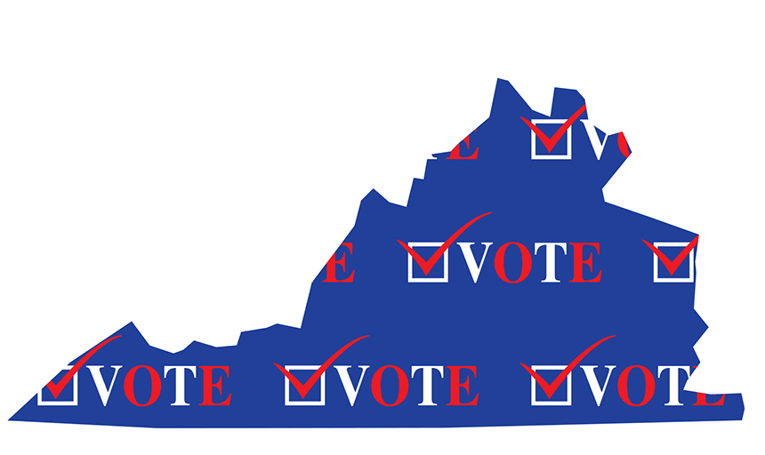 Virginia vote graphic