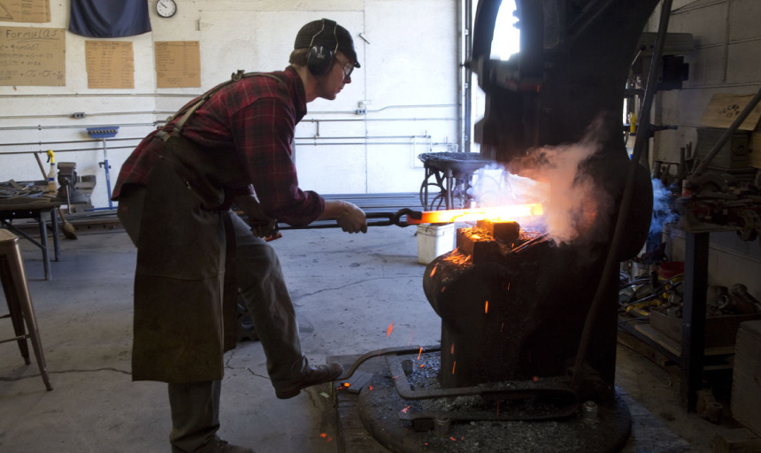 Blacksmith at work 