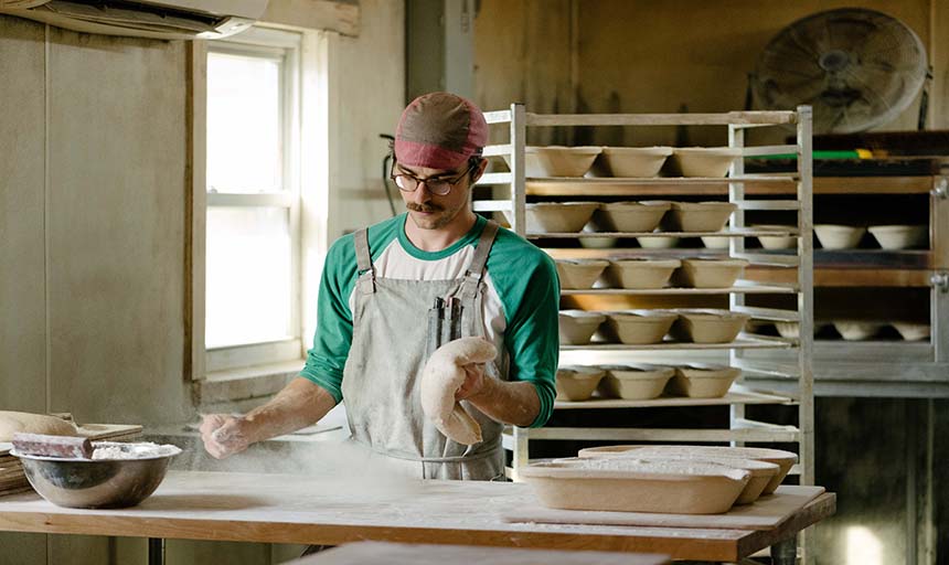 Bread baker Joseph Shea '09