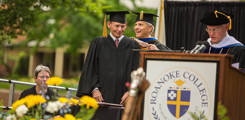 Morris Cregger receives an honorary degree