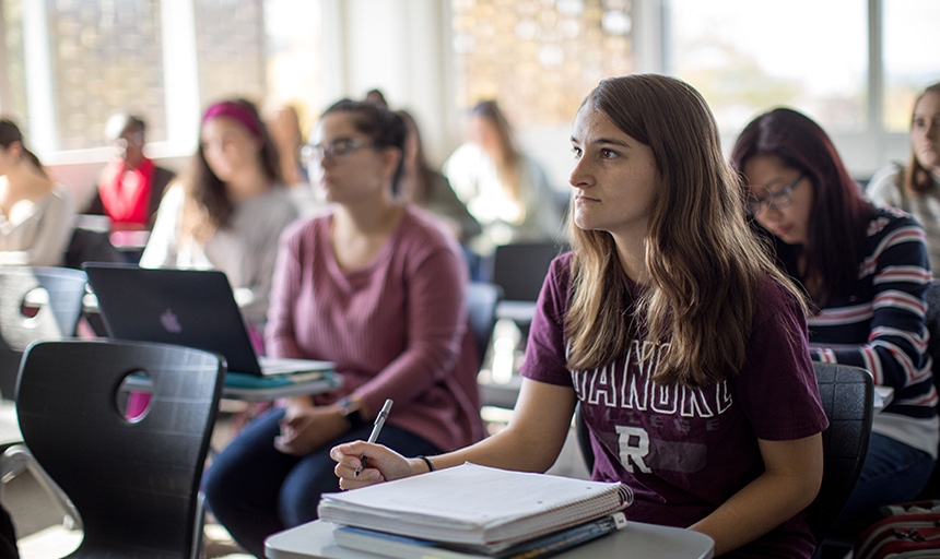 Students in the Public Health Studies introductory course.