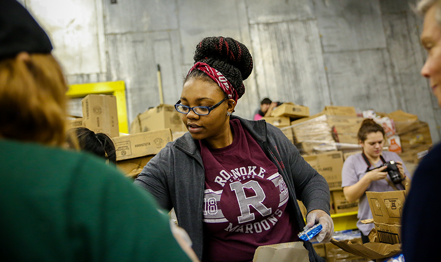 Roanoke, Hollins students served community togethernews image