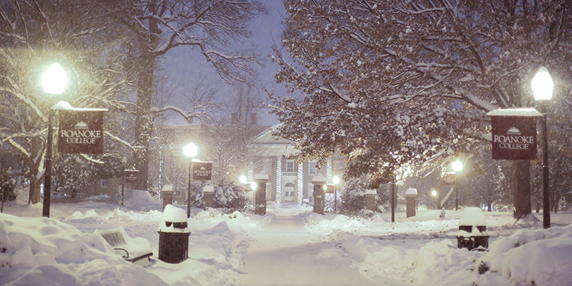 Snow on campus