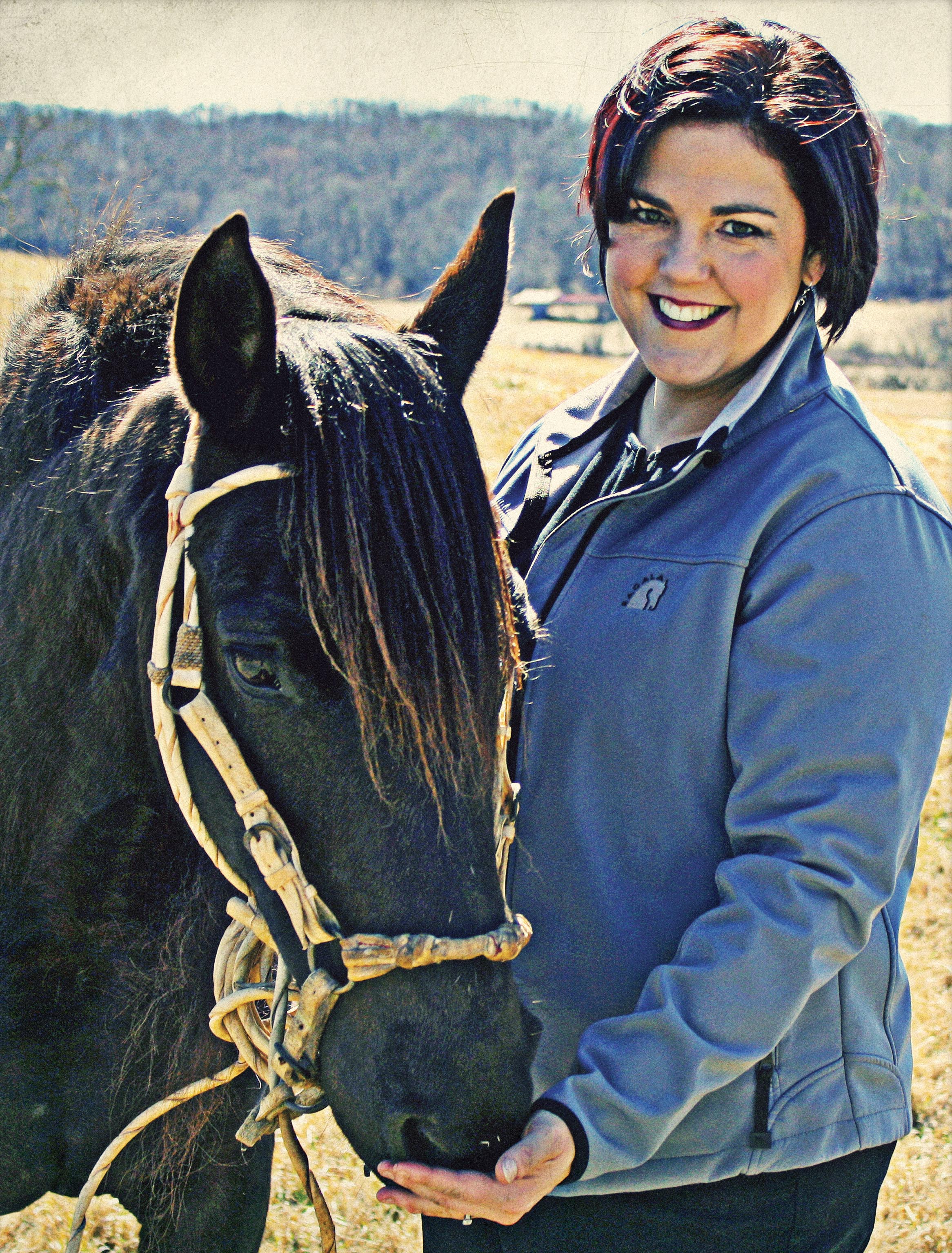 Ellen Stroud with a horse