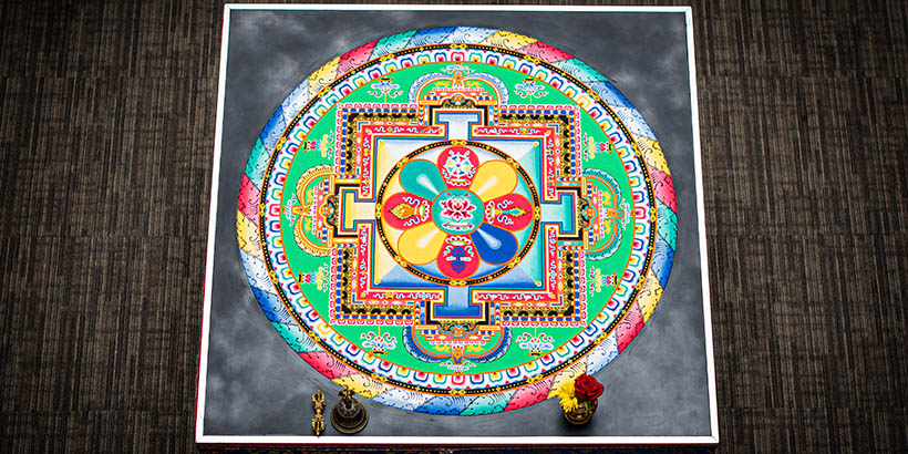 The finished sand mandala