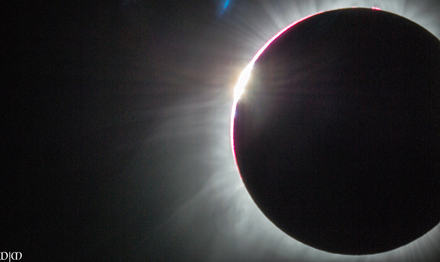 Solar eclipse image taken by student