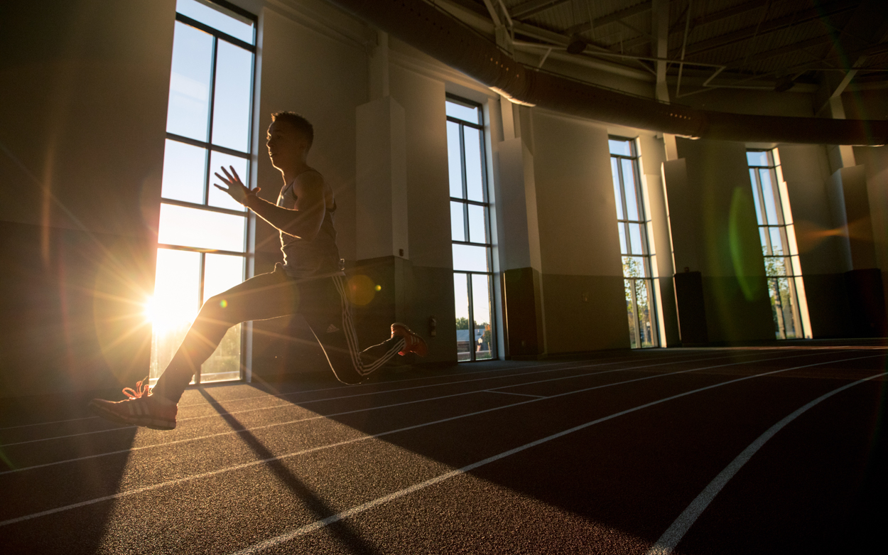 The inside track in the Cregger Center