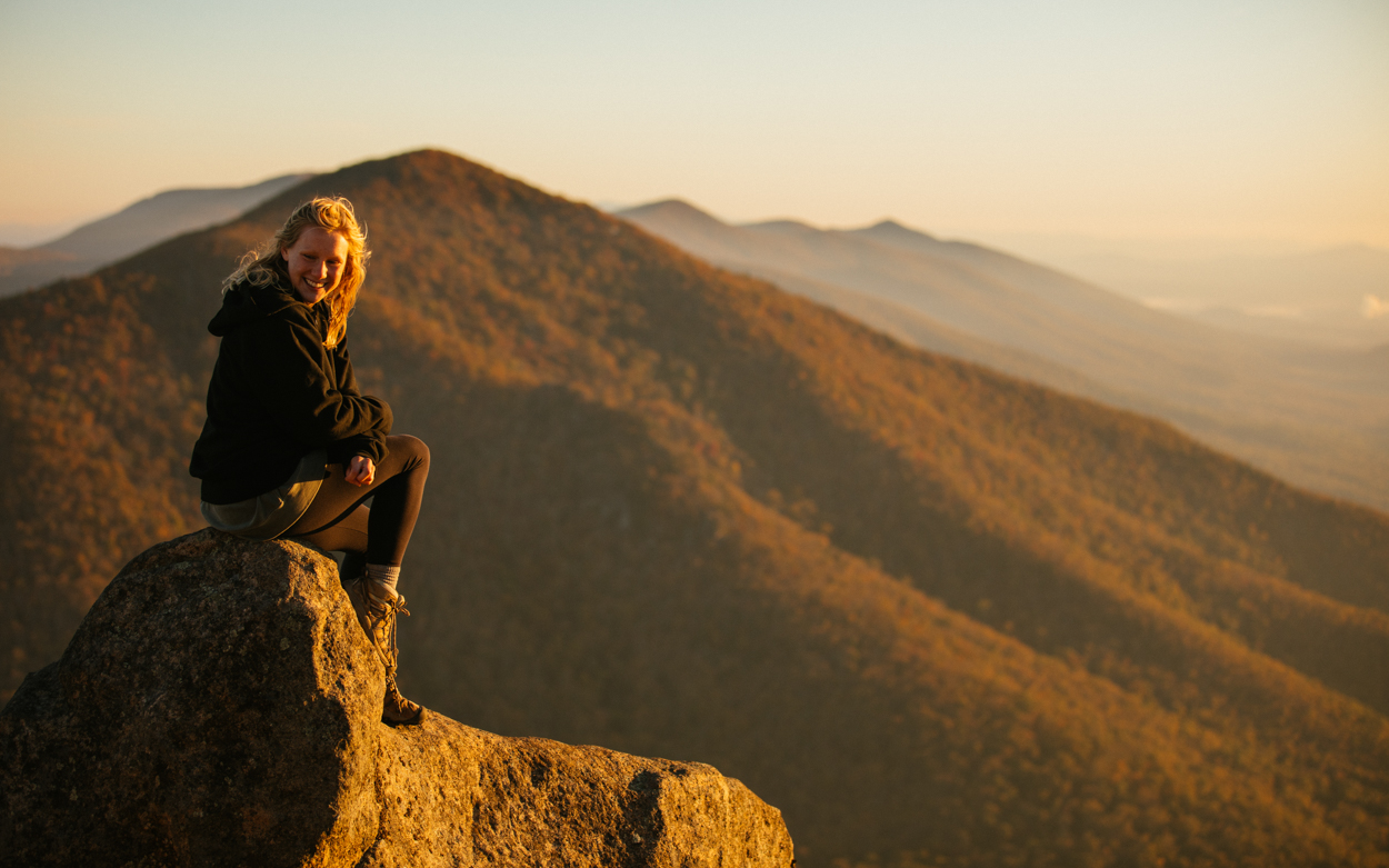 mountaintop sunset