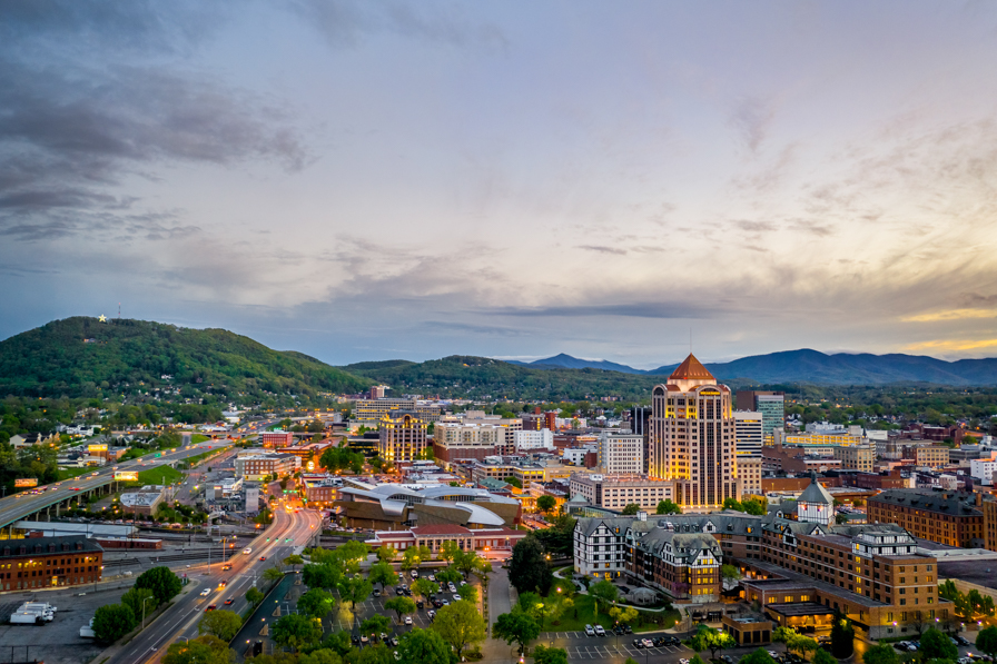 Roanoke downtown