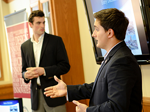 Students giving a presentation