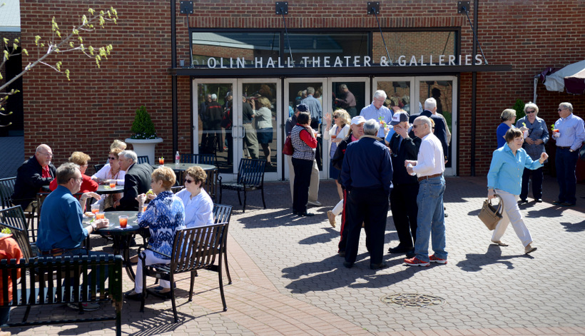 The Olin Galleries patio.