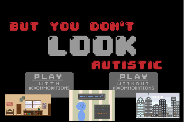 A poster saying "But you don't LOOK autistic"