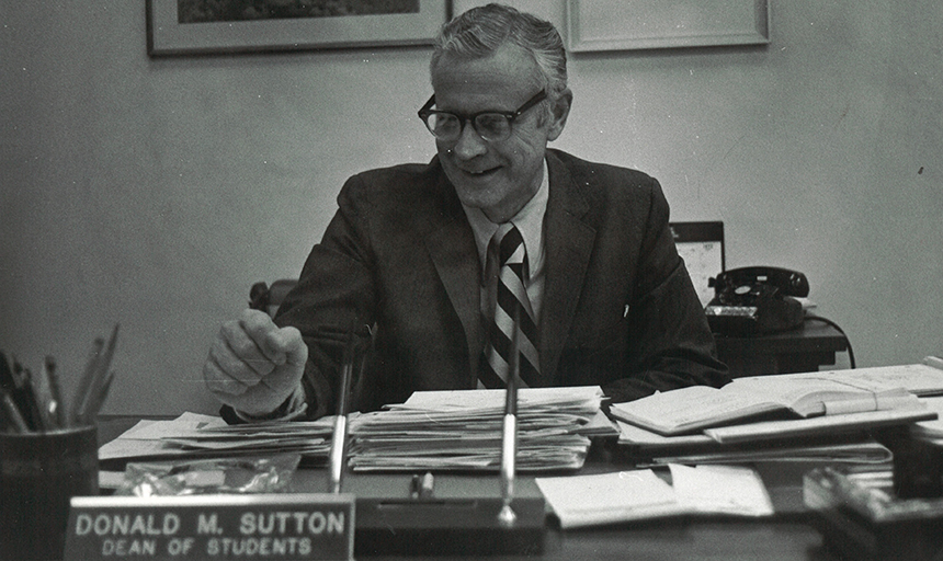 Don Sutton at his desk