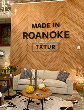 Txtur furniture showroom in historic Fire Station No. 1 building in downtown Roanoke