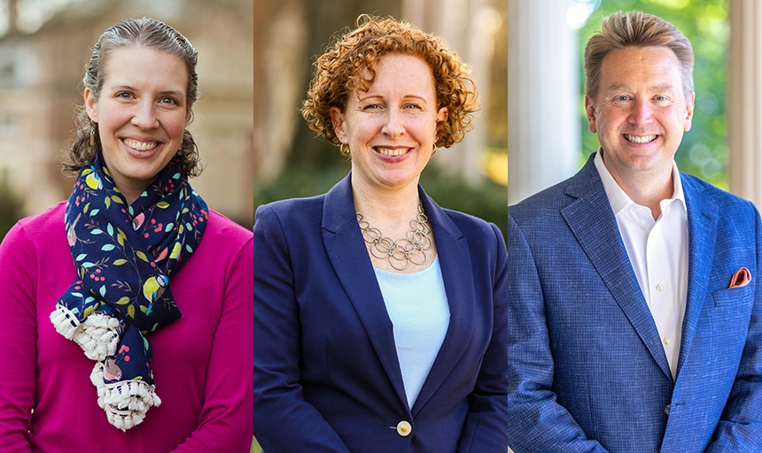 Side-by-side portrait photos of Alison Clifton, Kelly Dalaski, and Jonathan McCloud