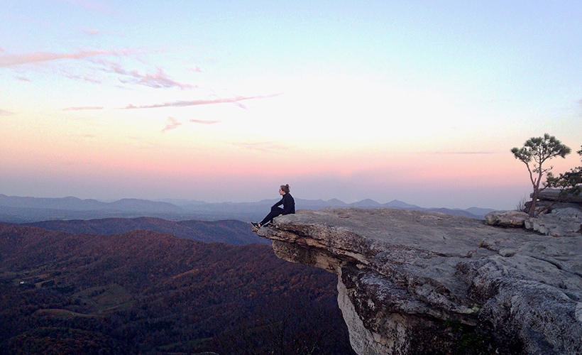 Overlooking sunset