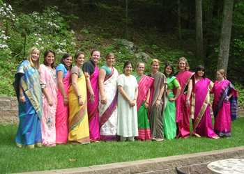 students in cultural dress in Bollywood