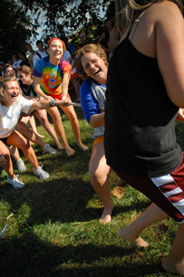 members of the panhellenic council at field day