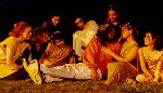 Students participating in Midsummer Night's Dreams