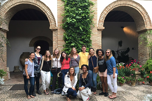 group of students in Spain