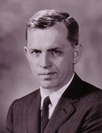 Black-and-white photo of Dr. Mountcastle