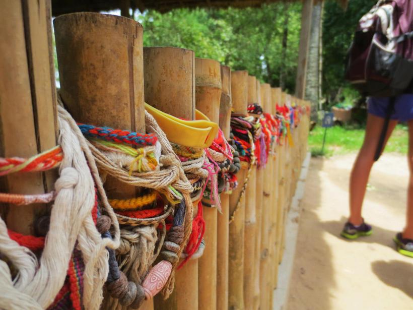 Bracelets on fence posts