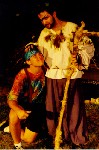 Students participating in Midsummer Night's Dreams