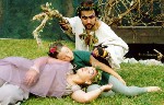 Students participating in Midsummer Night's Dreams