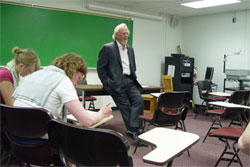 professor teaching a class