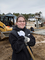 Photo of Talisha Beha at a construction site